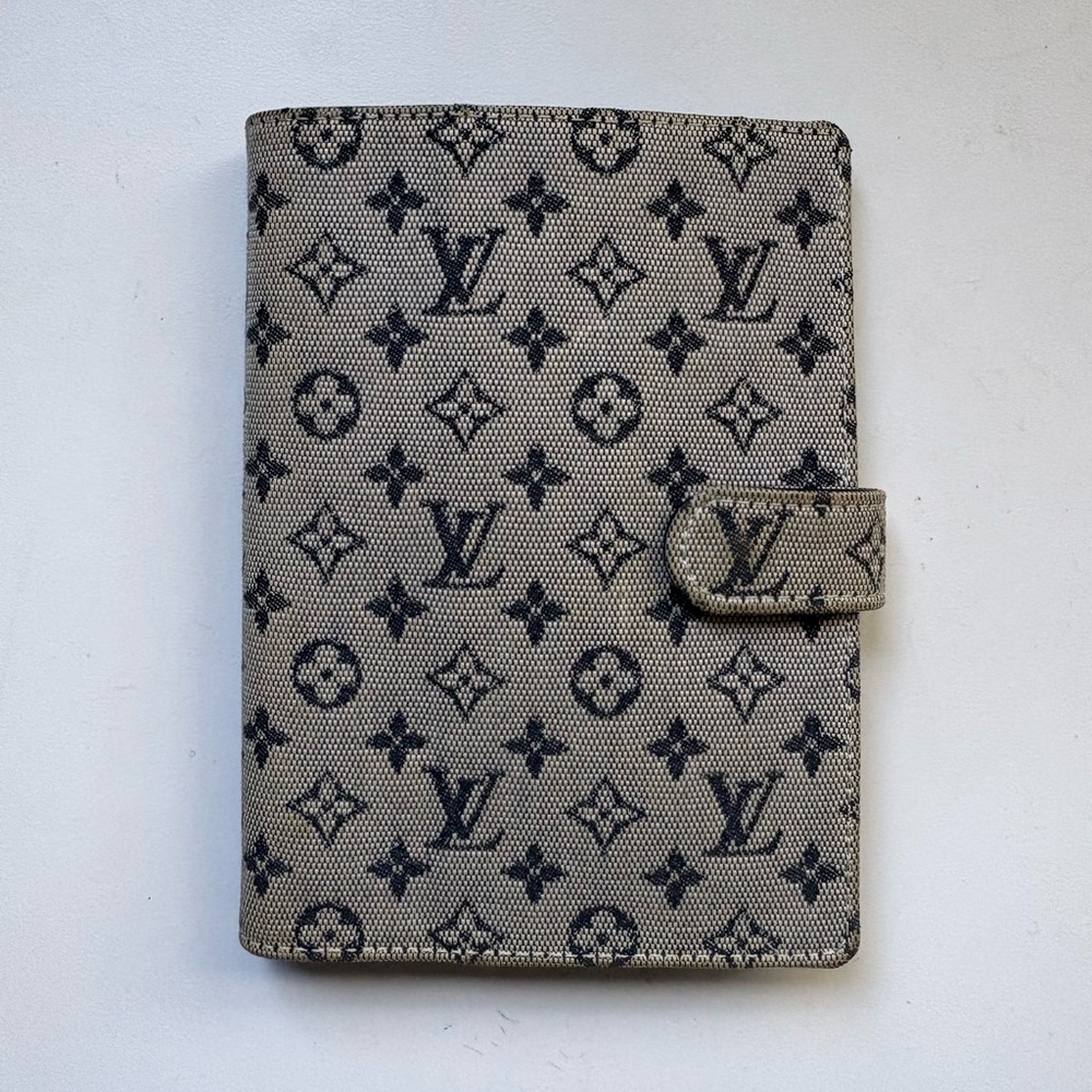 Louis Vuitton Mini Lin Agenda - Blue Monogram